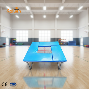 Mini trampolín profesional europeo Slam <span class=keywords><strong>Dunk</strong></span> para interiores y exteriores, trampolín cuadrado plegable para entrenamiento físico - Product Image 1