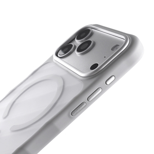 Fundas Magnéticas Transparentes Blancas de TPU y PC para iPhone 17 Pro Max, Acabado Mate, Antigolpes, Sensación de Piel - Product Image 3