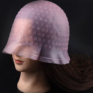 Bonnet <span class=keywords><strong>de</strong></span> coloration et <span class=keywords><strong>de</strong></span> mise en valeur en silicone réutilisable Outil <span class=keywords><strong>de</strong></span> coiffure durable pour les salons <span class=keywords><strong>de</strong></span> coiffure - Product Image 3