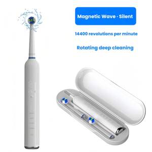 Spazzolino Sonico <span class=keywords><strong>Oral</strong></span> <span class=keywords><strong>B</strong></span> all'Ingrosso con 3 Testine Rotanti Rotonde per Pulizia Profonda e Sbiancamento dei Denti, Custodia da Viaggio Inclusa - Product Image 2