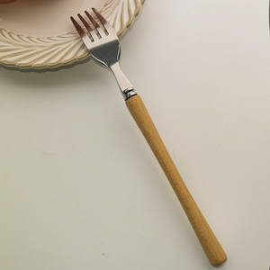 Chất Lượng Cao Bằng Gỗ Xử Lý Nĩa Và Dao Đặt 6 PC/12 PC Thép Không Gỉ Flatware Sereco-Thân Thiện Với Máy Rửa Chén An Toàn - Product Image 4