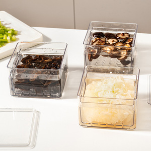 <b>Refrigerator</b> Storage Box Rectangle With Handle Food Grade For Fruit Vegetable Egg Organizing - Product Image 4