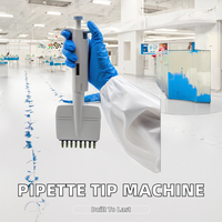Micropipette de laboratoire portable Leafing Pasture 10/100 avec 1 chargeur, filtre en plastique, support de pipettes et pointe de pipette, garantie 1 an