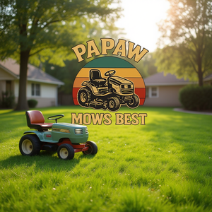 Papaw Mows - La mejor camiseta retro para cortar el césped - Product Image 3
