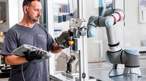 Robot universal <span class=keywords><strong>UR</strong></span> 20 brazo de soldadura Cobot con soldador KEMPPI y soplete de soldadura TBI y dispositivo de limpieza - Product Image 6