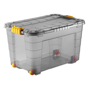Container (60Lt) with wheels 4UP Transparent smoked 8034937AEUM05 - Product Image 1