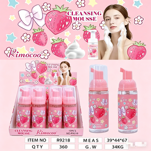 Rimocoo <span class=keywords><strong>Mousse</strong></span> Detergente all'Essenza di Frutta e Riso, Ciliegia e Fragola, Detergente Schiumogeno per il Viso per Pelli Sensibili - Product Image 5