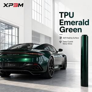 Vinilo para Envoltura de Autos XP3M Verde Esmeralda, TPU Brillante OEM, PPF de 7.5 Mil, Autoregenerable, Antiarañazos, Antiamarilleo, Rollo de 1.52x15m - Product Image 1