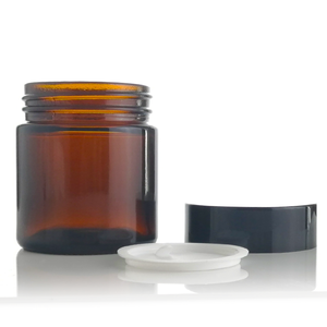 Vente en gros 3.3oz 100ml Bougie en verre ambré avec bouchon à vis pour crème pour le visage Crème liquide pour les yeux Blush Emballage - Product Image 2