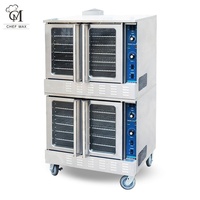 Four à convection commercial double couche CHEFMAX de style américain, four à gaz et électrique, four à tandoor, four à convection pour boulangerie