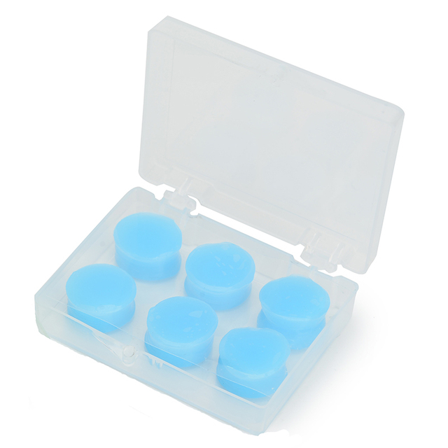 Moldable Ear Plugs for Sleeping Snoring Swimming 3 Pairs Silicone Gel with Box