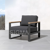 Chaise longue d'été en aluminium à bas prix de haute qualité Meubles de patio de jardin d'hôtel