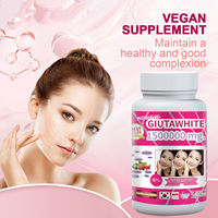 Capsules Glutawhite 1500000mg Haute Puissance L-Glutathion Collagène Vitamine C pour Éclaircissement de la Peau et Éclat Lumineux – Complément Alimentaire