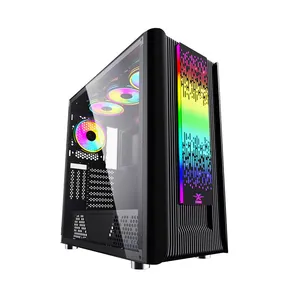 2022 새로운 디자인 마그네틱 메쉬 RGB 캐비닛 전체 타워 게임 케이스 EATX 데스크탑 컴퓨터 케이스