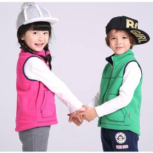 Nouveau design Gilet polaire pour enfants de haute qualité, épais, avec fermeture éclair personnalisée et poches, Gilet polaire pour enfants - Product Image 5