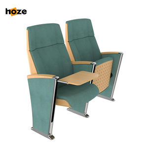 كراسي قاعة محاضرات حديثة قابلة للطي من سبائك الألومنيوم بمساند ذراع ثابتة - سطح قماشي متين صديق للبيئة مريح ومصمم هندسيًا للمدارس - Product Image 2