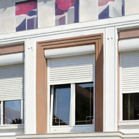 Portes de sécurité antivol, fenêtre coulissante de cuisine, cadre en aluminium, stores enrouleurs électriques et manuels, imperméables, isolation thermique