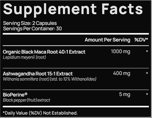 עכשיו תוספי מזון פרימיום תומך אנרגיה <span class=keywords><strong>20000</strong></span> מ ג 180 לספור כמוסות צמחוניות טהורות שורש מאקה שחורה חזק כמוסות - Product Image 2