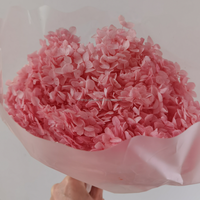 Fleur d'hortensia à grande feuille stabilisée naturelle et préservée en gros pour la décoration de mariage ou de maison