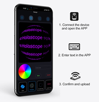 Projecteur holographique 3D sans lunettes 576 perles de lampe à LED Dépoussiérage en alliage d'aluminium tout-en-un imagerie haute définition