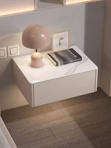 Mesita <span class=keywords><strong>de</strong></span> <span class=keywords><strong>noche</strong></span> <span class=keywords><strong>de</strong></span> madera pequeña flotante montada en la <span class=keywords><strong>pared</strong></span> moderna minimalista dormitorio roble mesita <span class=keywords><strong>de</strong></span> <span class=keywords><strong>noche</strong></span> estrecha - Product Image 4