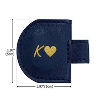 Clip de stylo de signet magnétique en cuir PU peut être personnalisé breloque de sac, porte-crayon à double usage, signet en cuir souple exquis