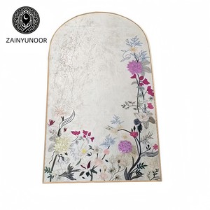 <span class=keywords><strong>Tapis</strong></span> de prière au design arche de pétales délicat, texture velours légère, cadeau élégant pour le Ramadan, l'<span class=keywords><strong>A</strong></span>ïd ou la prière quotidienne - Product Image 3