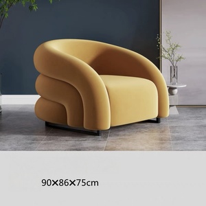 Poltrona Moderna a Sacco in Tessuto, Nuovo Design, Sedia Relax per Soggiorno, Arredamento Casa - Product Image 5