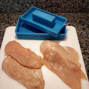 Meilleures ventes : Coupe-poulet personnalisé pour filets <span class=keywords><strong>de</strong></span> poulet, trancheuse à viande, mandoline à poulet, déchiqueteuse à poulet bleue - Product Image 1