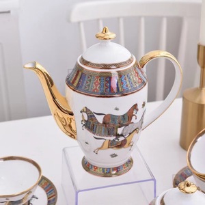 Offre Spéciale : Service de Table en Céramique Motif Cheval, Design Occidental, Vaisselle de Cuisine, Compatible Lave-Vaisselle, Idéal pour Servir, Voyage et Mariage - Product Image 4