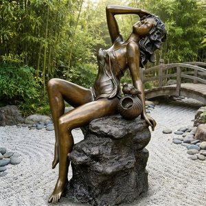 Sculpture de Musée Contemplative en Bronze sur Mesure, Taille Réelle, <span class=keywords><strong>Statue</strong></span> Féminine Grecque Classique pour Décoration de Jardin et de Galerie - Product Image 1