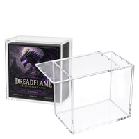 Boîte de présentation de luxe en acrylique transparent pour booster ETB, protection UV à 99 %, couvercle magnétique, boîte de rangement