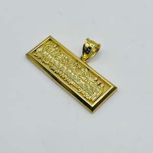 Pendentif rectangulaire La Cène, plaqué or 14 carats, cuivre, cadeau chrétien pour homme, bijoux en gros - Product Image 5