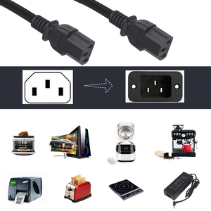 Kabel Ekstensi IEC C13 ke C14 Berkualitas Tinggi, Kabel Daya untuk Ketel, Tipe Jantan ke Betina - Product Image 4