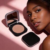 OEM bubuk padat alami Foundation kontrol minyak MOQ rendah Label pribadi tahan air Matte tabir surya cahaya cerah warna kulit Makeup
