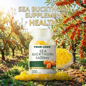 <b>Sea</b> <b>Buckthorn</b> Herbal Seed Extract <b>Sea</b> <b>Buckthorn</b> Seed <b>Oil</b> Softgel <b>Capsules</b> 500mg 1000mg <b>Sea</b> <b>Buckthorn</b> <b>Oil</b> Softgel - Product Image 2
