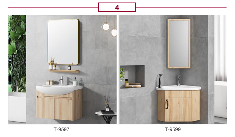 Modern Pop Hotel Wall Mounted Bathroom Vanity Cabinets