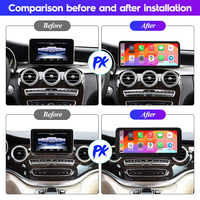 Lecteur multimédia de voiture avec écran tactile Android 12,3 pouces, navigation Google, CarPlay pour Mercedes C W205 GLC X253 2015-2019