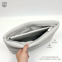 Sac de voyage et trousse de toilette en néoprène matelassé durable avec fermeture éclair, personnalisable avec logo et marque privée, grande taille, conforme aux normes TSA