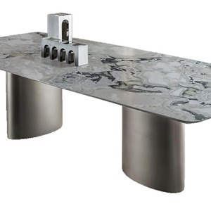 Mesa de Comedor Minimalista Italiana Minghua, Mesa de Comedor Moderna y Sencilla de Mármol Natural, Fabricante - Product Image 6
