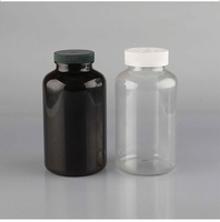 Flacon en plastique médical transparent en PET utilisé pour l'emballage de médicaments solides oraux, de capsules et de comprimés de vitamines