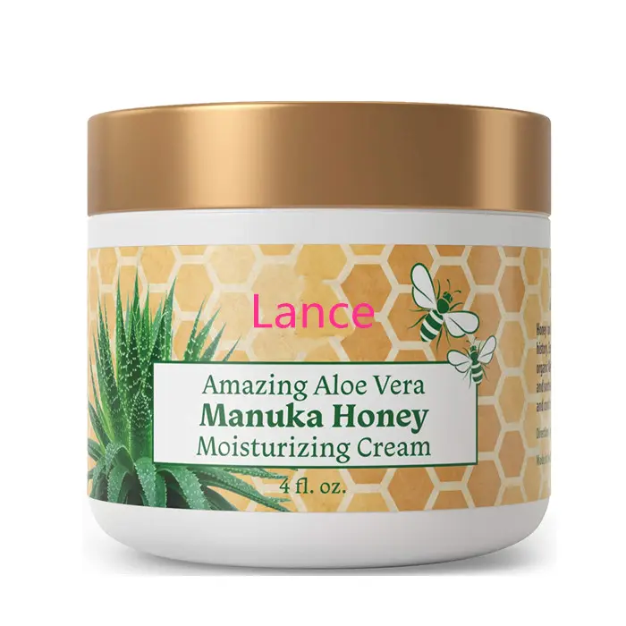 OEM Organic Skin Whitening Aloe Vera Manuka Honey Moisturizing Face Cream