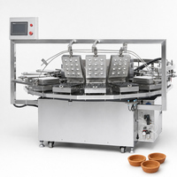 Machine de formage de coquilles rotative entièrement automatique pour supports industriels, formes/tailles personnalisées, machine à mouler les tartes aux œufs portugaises, certifiée CE