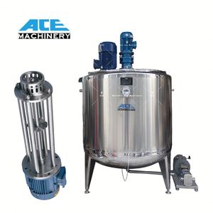 Homogeneizador Industrial Automático de Acero Inoxidable de 500L con Elevación por Cizallamiento y Vacío para Crema Cosmética y Emulsión de Resina - Product Image 6