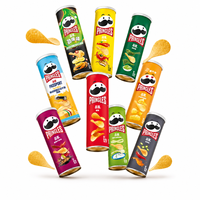 Pringles Chips de pommes de terre en conserve, saveur originale, croustillantes, salées, en gros, snacks exotiques