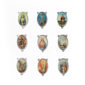 Colgante de medallones religiosos, centro de mesa para <span class=keywords><strong>la</strong></span> fabricación de rosarios religiosos - Product Image 5