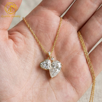 IGI Sertifikalı Laboratuvarda Yetiştirilmiş Elmas Kolye 10K 14K 18K Altın DEF VVS1 VS1 CVD 0.5CT-3.5CT Oval CVD Laboratuvar Elması Hediyelik Kolye
