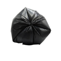 Rollo de Bolsas de Basura Negras de HDPE Personalizables Starseal, Bolsas de Basura Desechables Resistentes de 30*40 Pulgadas con Asa Flexiloop y Cordón de PP, Plástico ISO