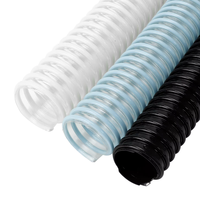 Tuyau de ventilation rigide en PU transparent, tuyau industriel rigide en PVC renforcé de tissu, 100/400 mm, pour ventilation et aspiration