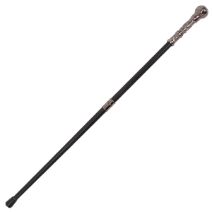 Canne de marche de luxe en métal avec poignée sculptée, tige noire, plusieurs couleurs, longueur réglable, 2 sections, embout en caoutchouc, moderne pour hommes - Product Image 5